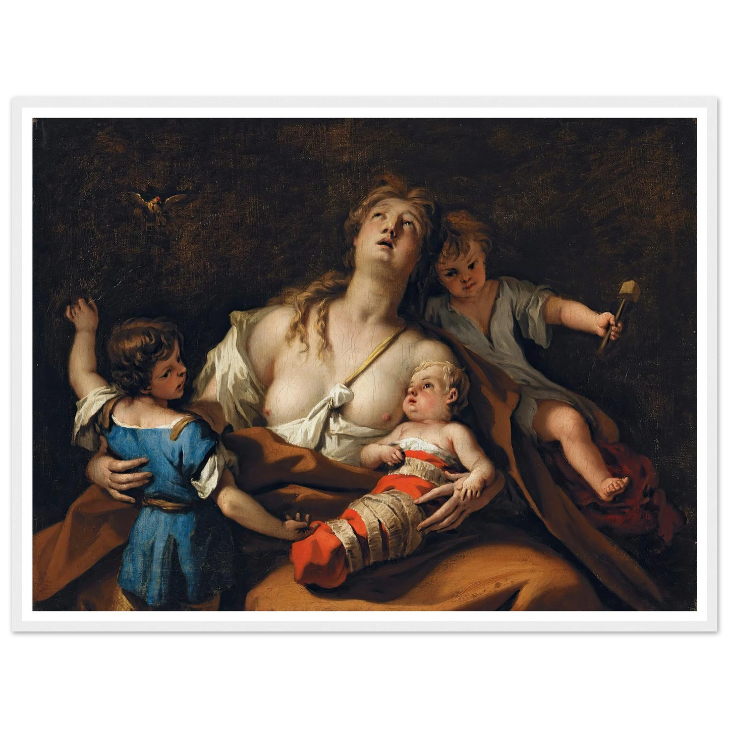 Charity Art Print | Sebastiano Ricci - Framed Poster - 30x40 cm / 12x16″ - Black frame
