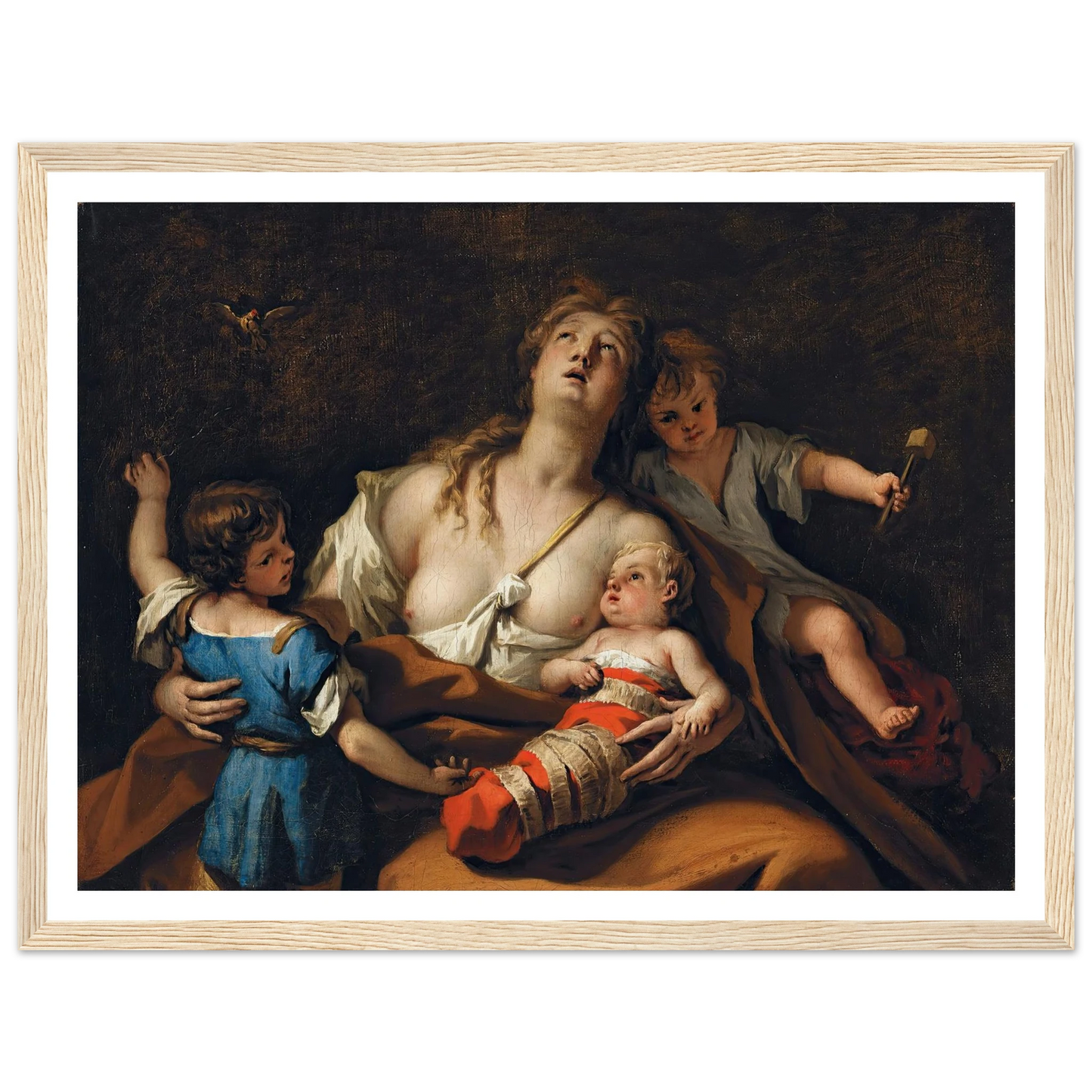 Charity Art Print | Sebastiano Ricci - Framed Poster - 30x40 cm / 12x16″ - Black frame