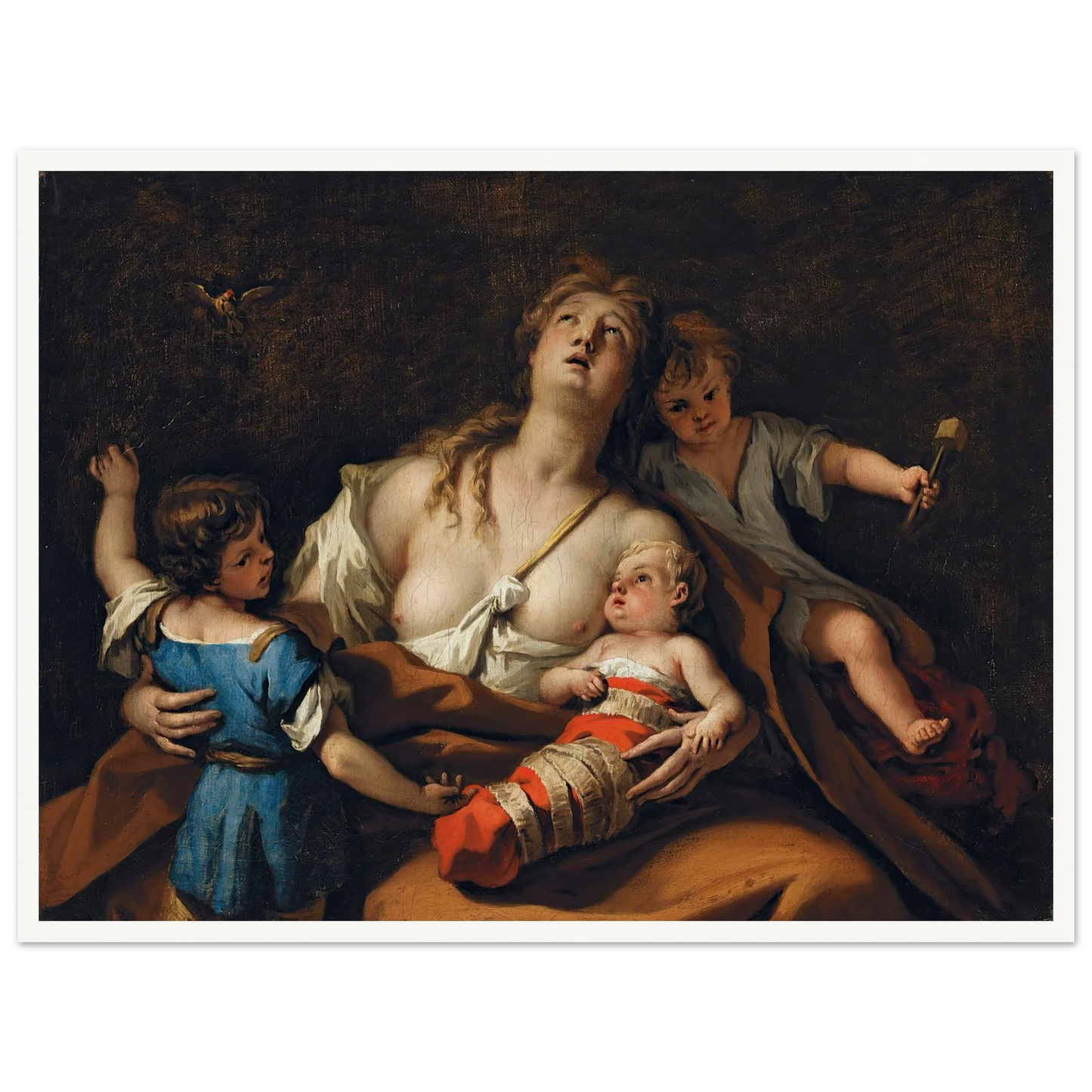 Charity Art Print | Sebastiano Ricci - Framed Poster - 30x40 cm / 12x16″ - Black frame