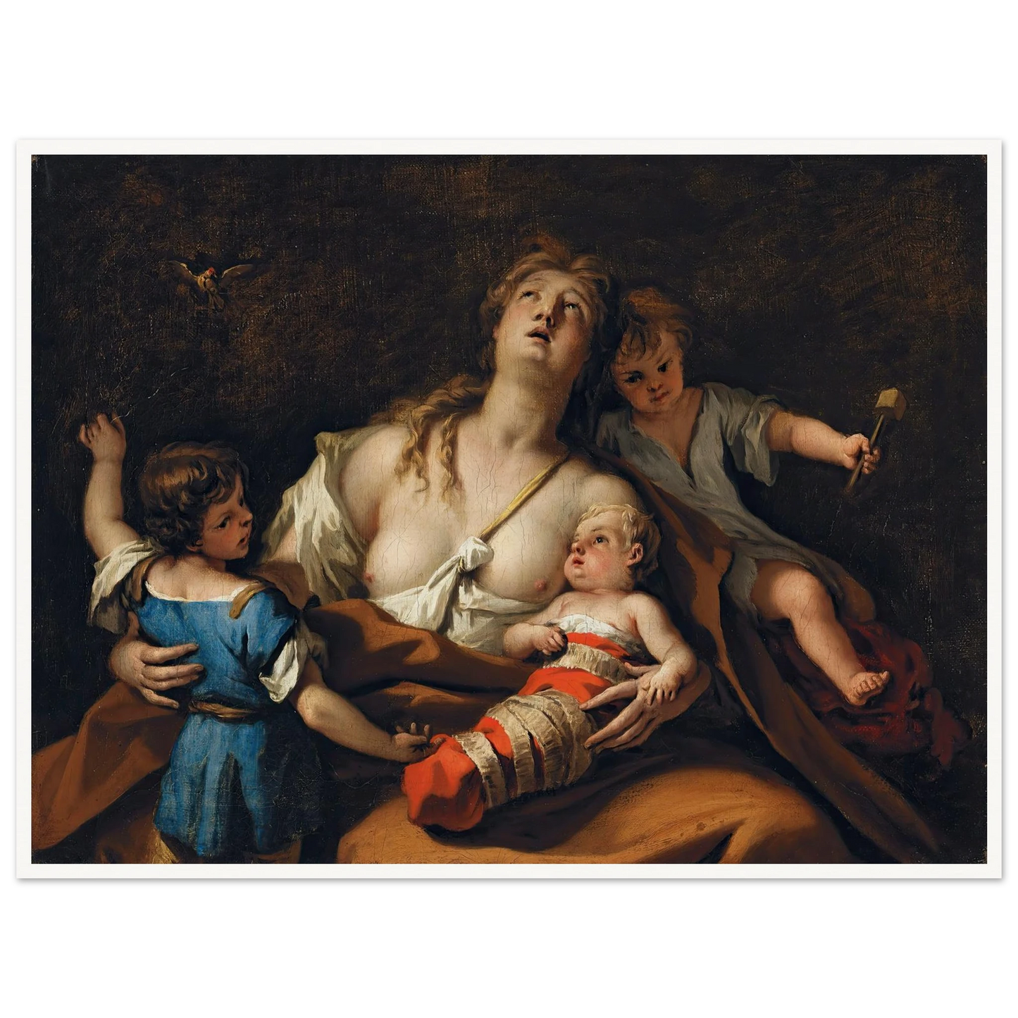 Charity Art Print | Sebastiano Ricci - Framed Poster - 30x40 cm / 12x16″ - Black frame