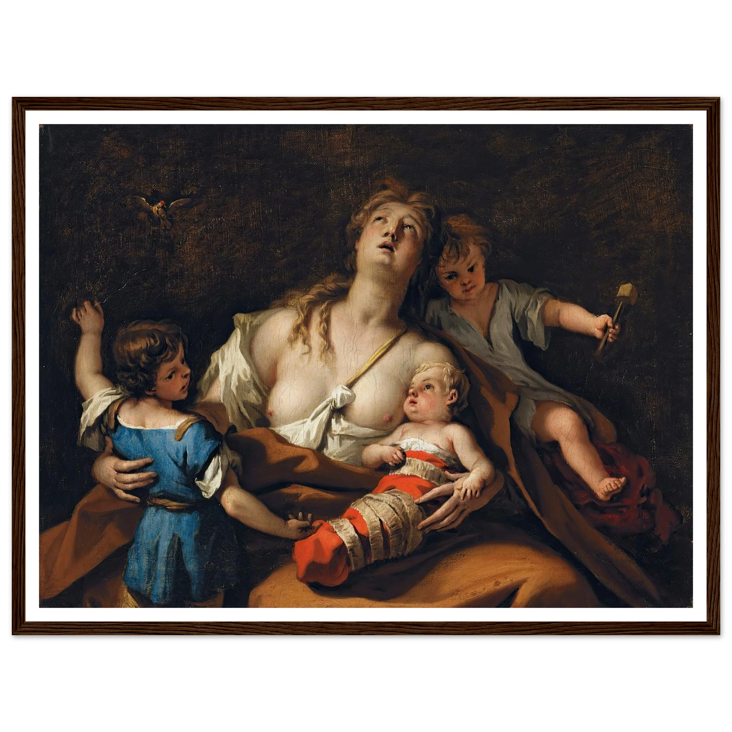 Charity Art Print | Sebastiano Ricci - Framed Poster - 30x40 cm / 12x16″ - Black frame