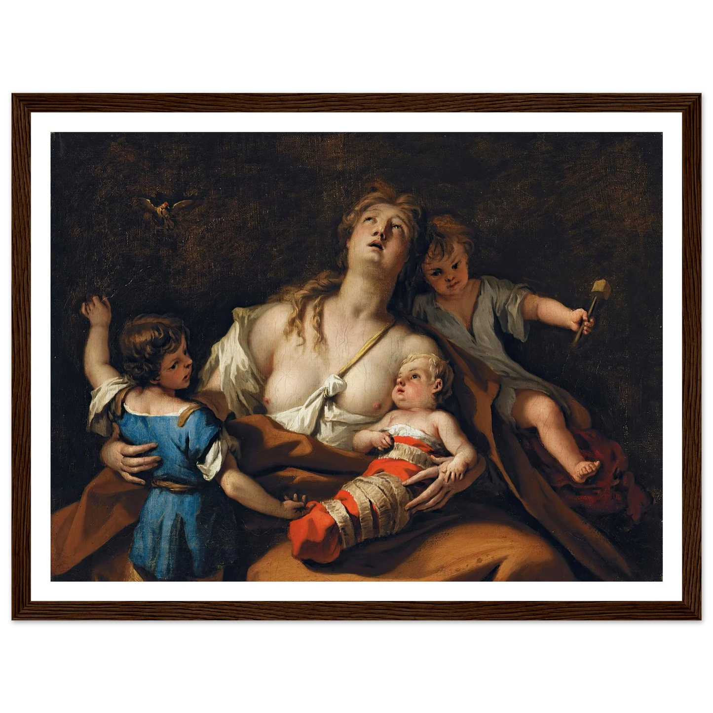 Charity Art Print | Sebastiano Ricci - Framed Poster - 30x40 cm / 12x16″ - Black frame
