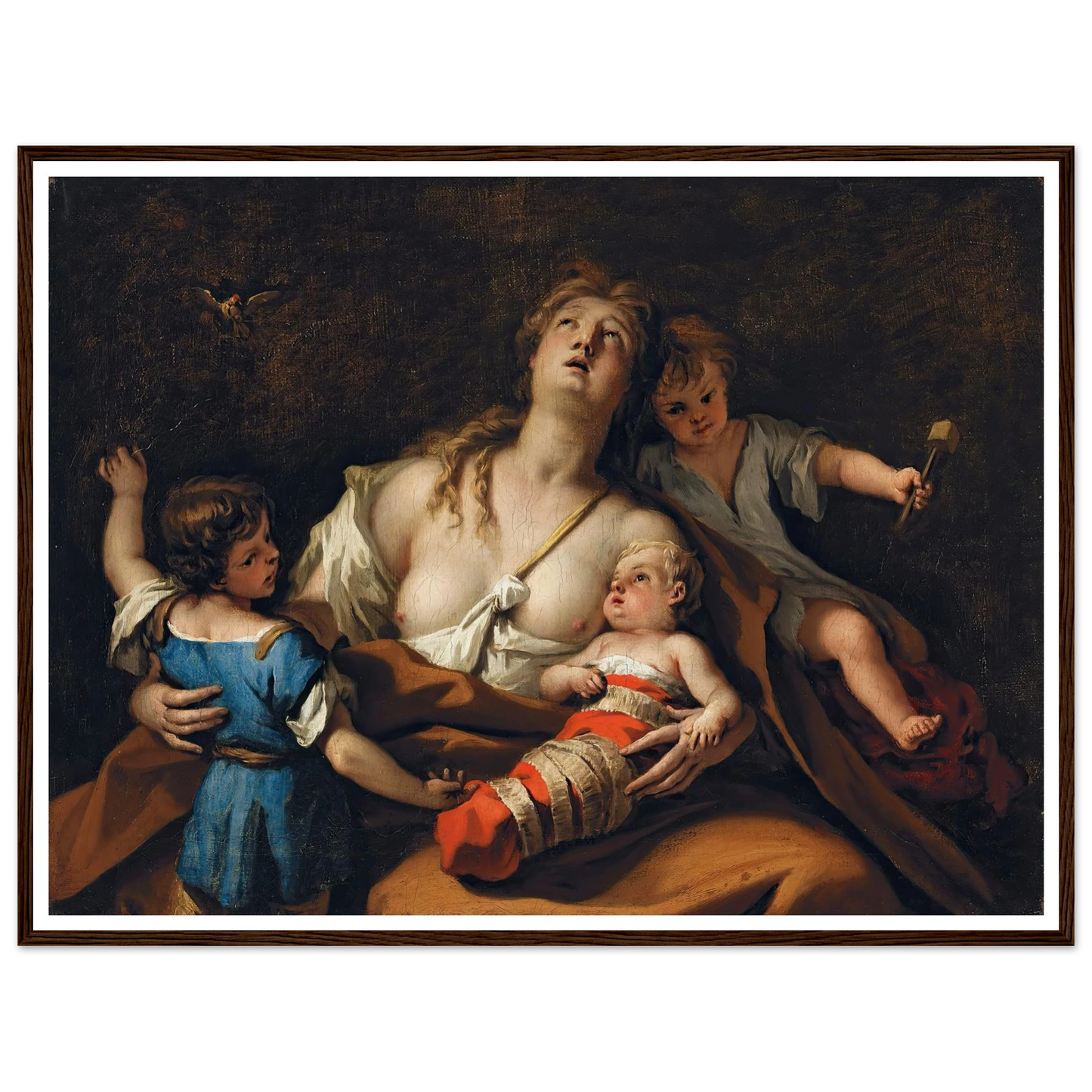 Charity Art Print | Sebastiano Ricci - Framed Poster - 30x40 cm / 12x16″ - Black frame