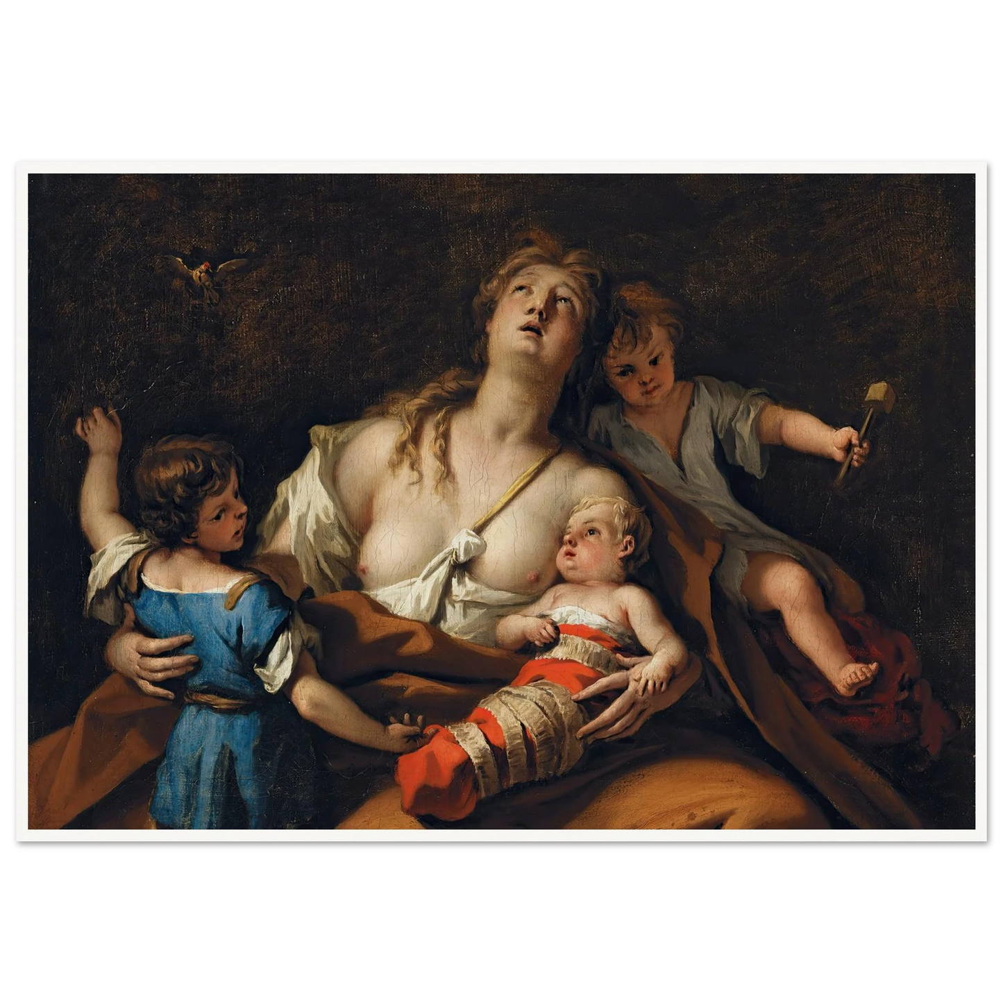 Charity Art Print | Sebastiano Ricci - Framed Poster - 30x40 cm / 12x16″ - Black frame