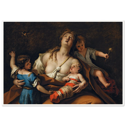 Charity Art Print | Sebastiano Ricci - Framed Poster - 30x40 cm / 12x16″ - Black frame