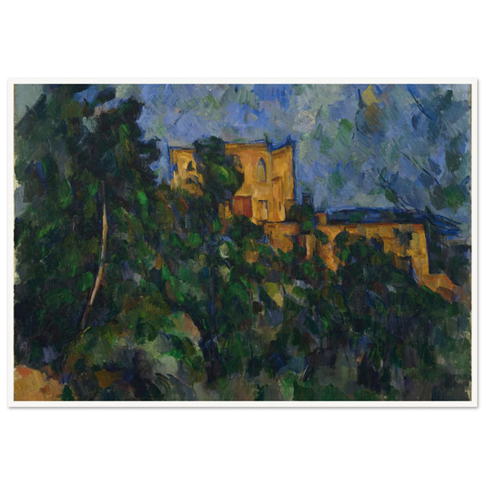 Château Noir (from 1903 until 1904) Art Print | Paul Cezanne - Framed Poster - 30x40 cm / 12x16″ - Black frame