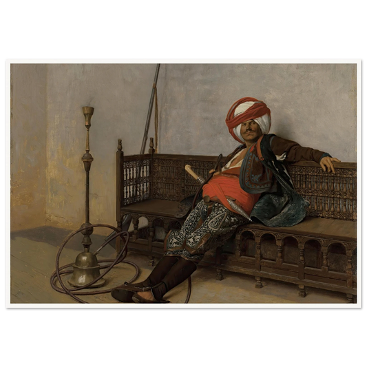 Chef arnaute Art Print | Jean Leon Gerome - Framed Poster - 30x40 cm / 12x16″ - Black frame