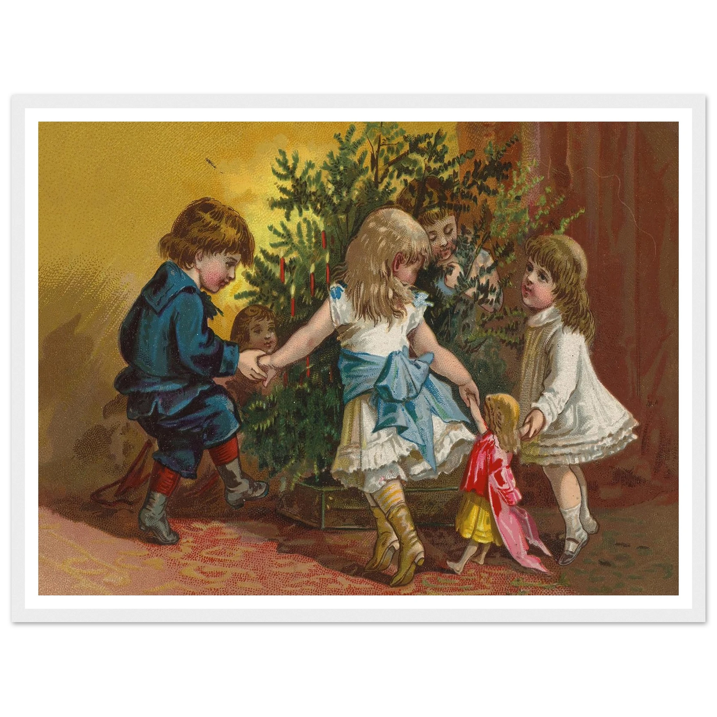 Children Circle Of Friends - Framed Poster - 30x40 cm / 12x16″ - Black frame