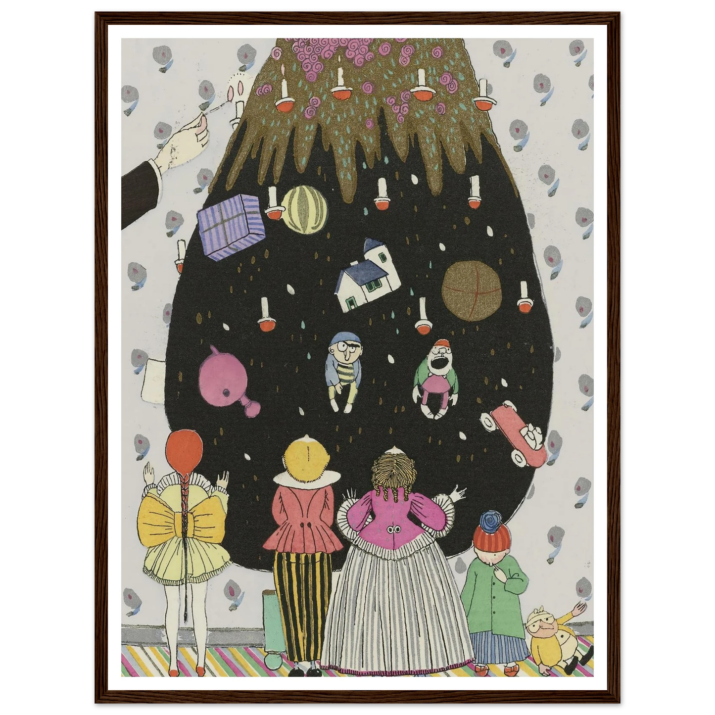 Children’s costumes for Christmas - Framed Poster - 30x40 cm / 12x16″ - Black frame