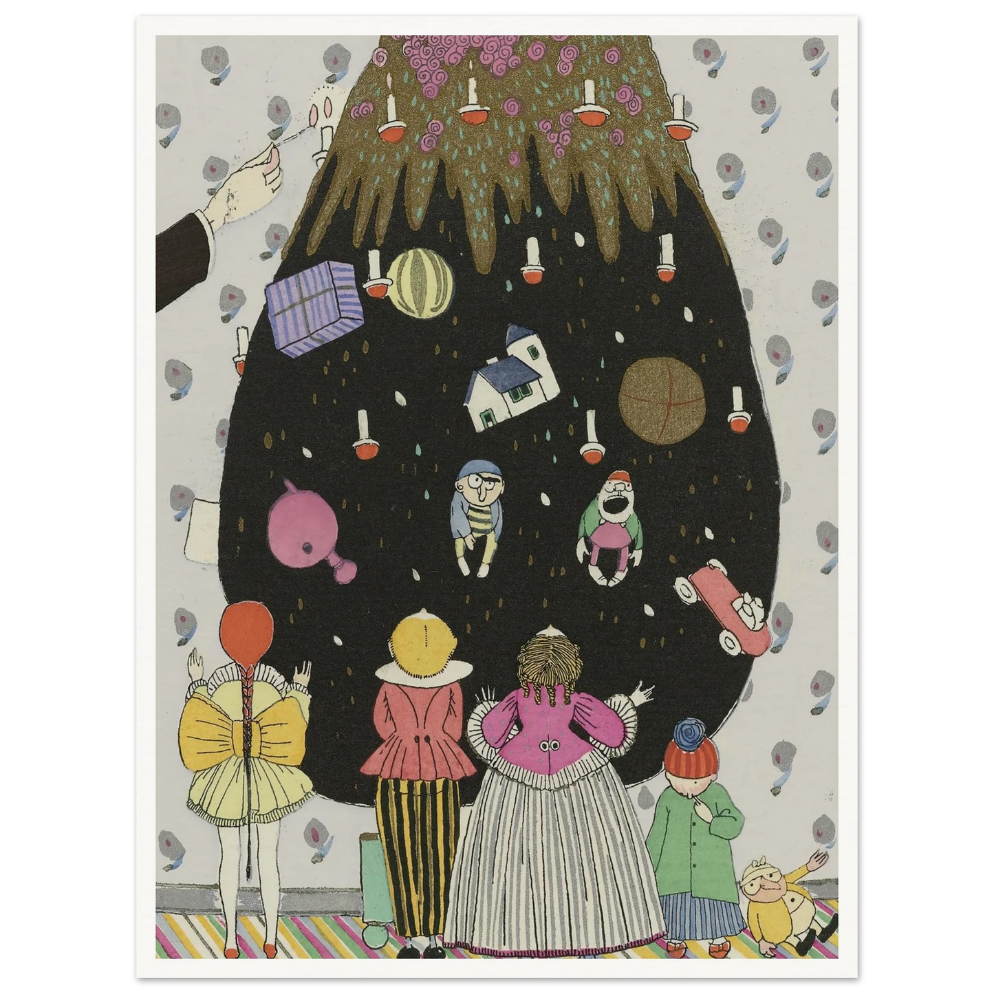 Children’s costumes for Christmas - Framed Poster - 30x40 cm / 12x16″ - Black frame