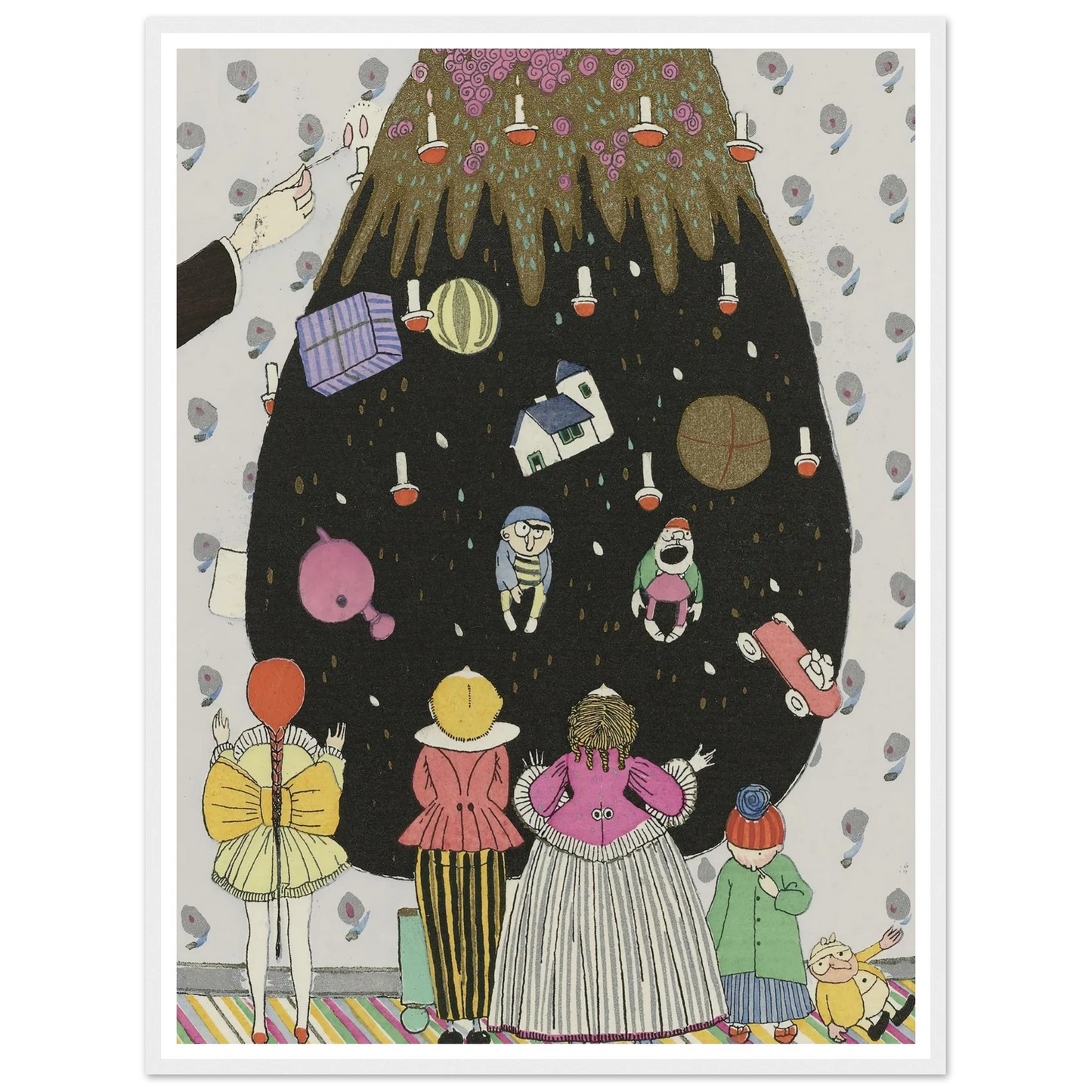 Children’s costumes for Christmas - Framed Poster - 30x40 cm / 12x16″ - Black frame