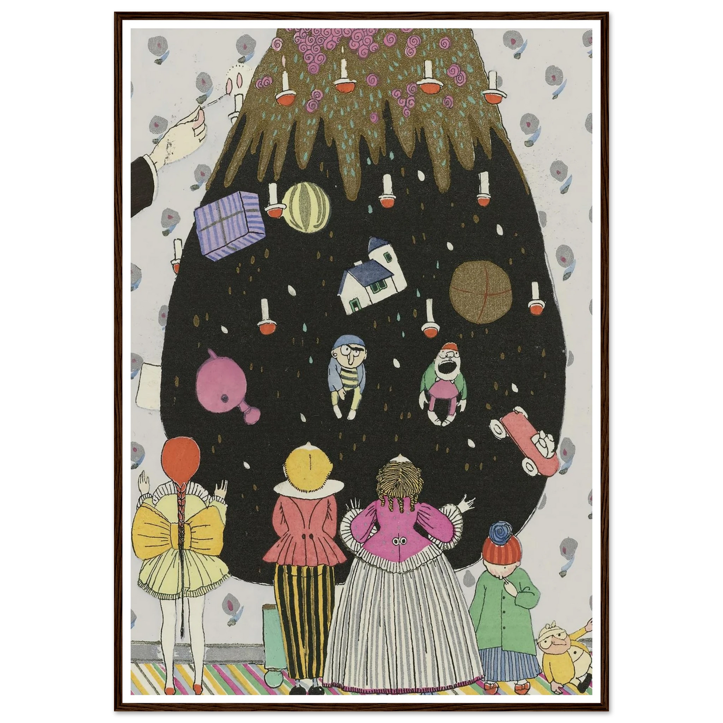 Children’s costumes for Christmas - Framed Poster - 30x40 cm / 12x16″ - Black frame