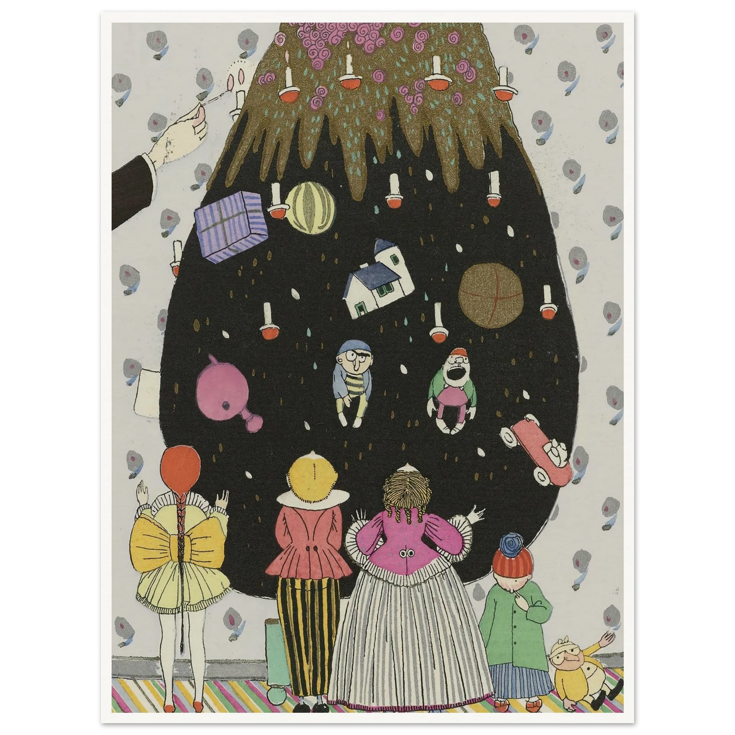 Children’s costumes for Christmas - Framed Poster - 30x40 cm / 12x16″ - Black frame