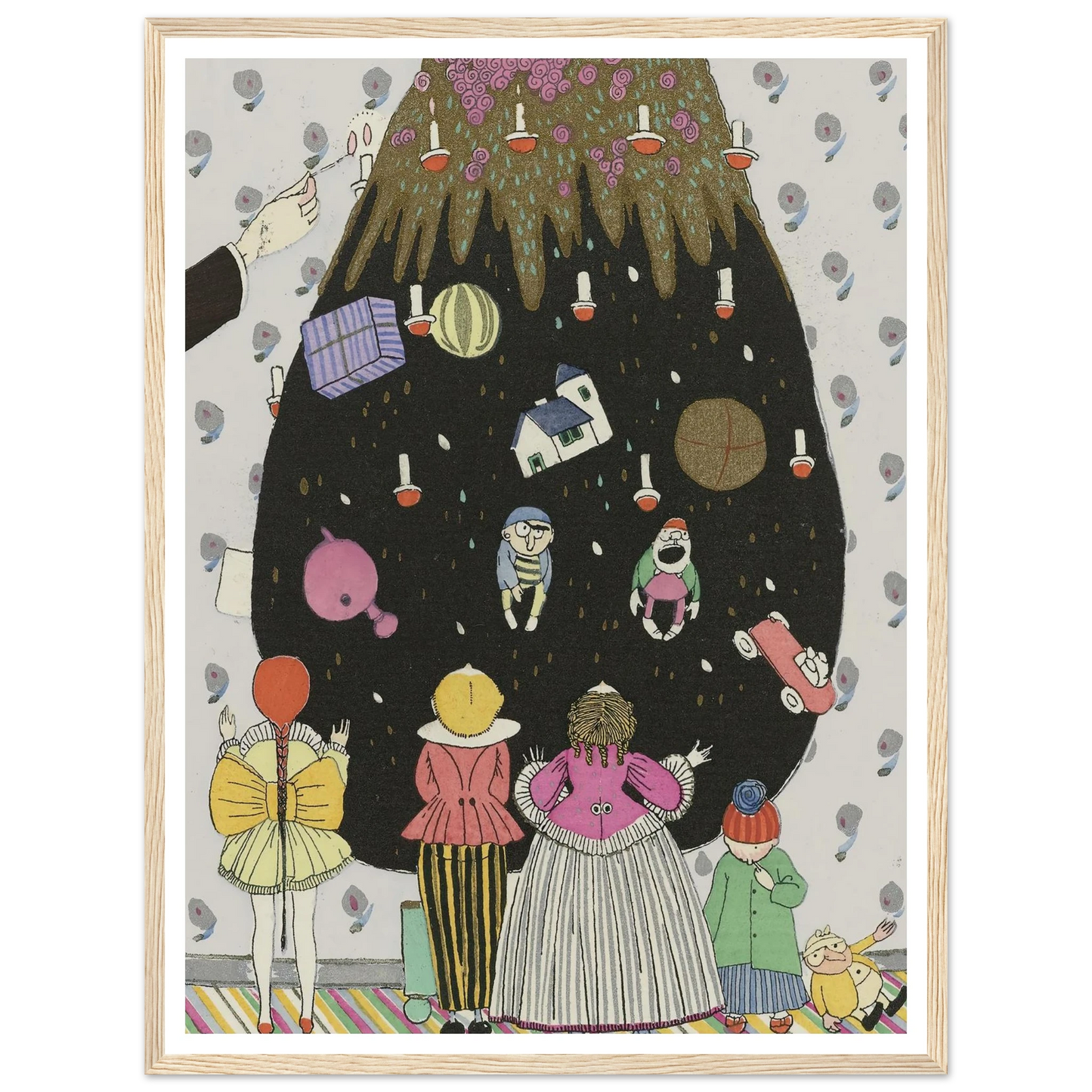 Children’s costumes for Christmas - Framed Poster - 30x40 cm / 12x16″ - Black frame