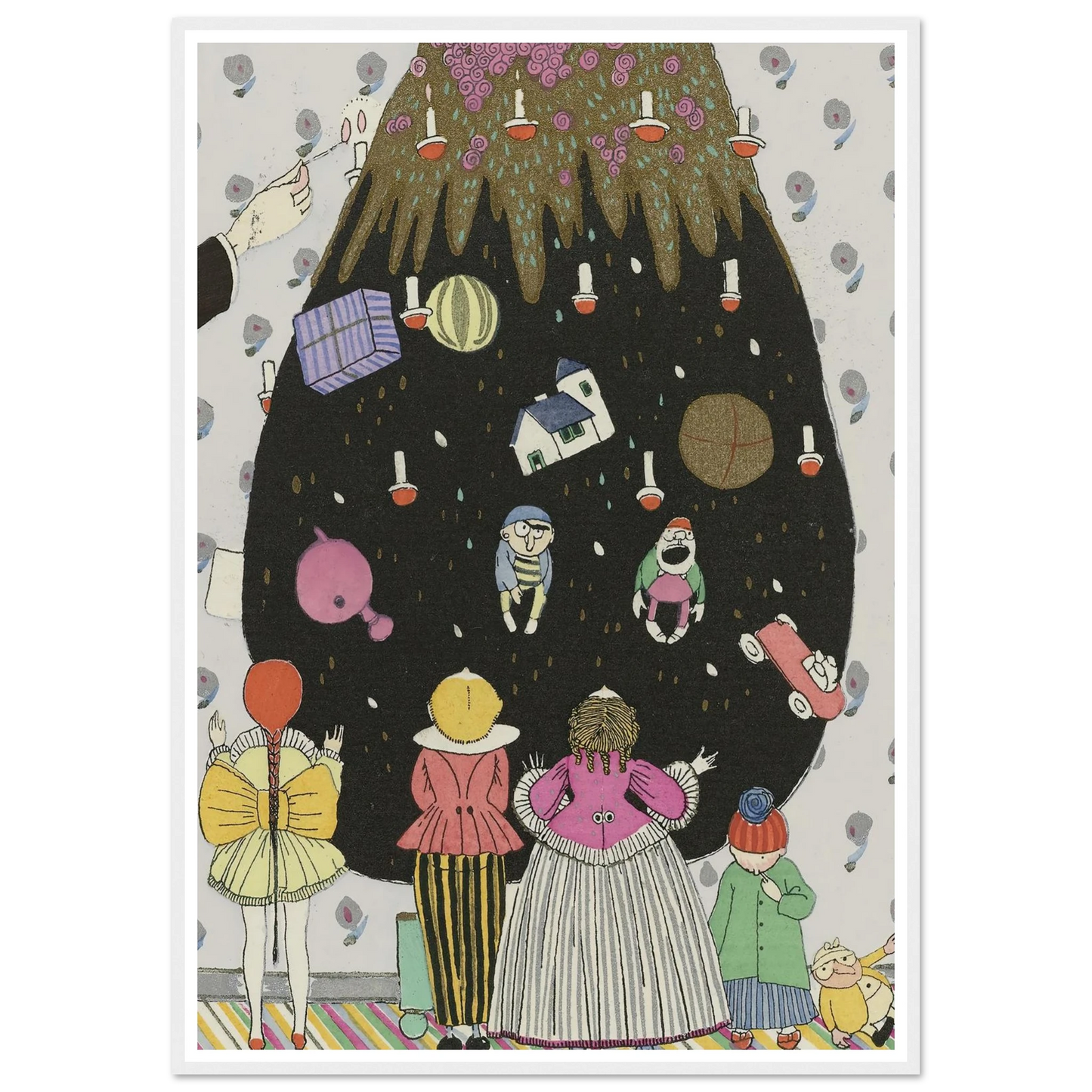 Children’s costumes for Christmas - Framed Poster - 30x40 cm / 12x16″ - Black frame