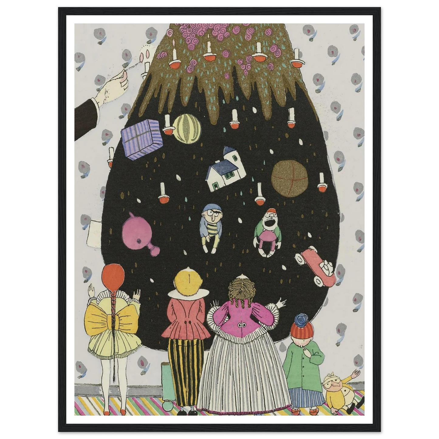 Children’s costumes for Christmas - Framed Poster - 30x40 cm / 12x16″ - Black frame