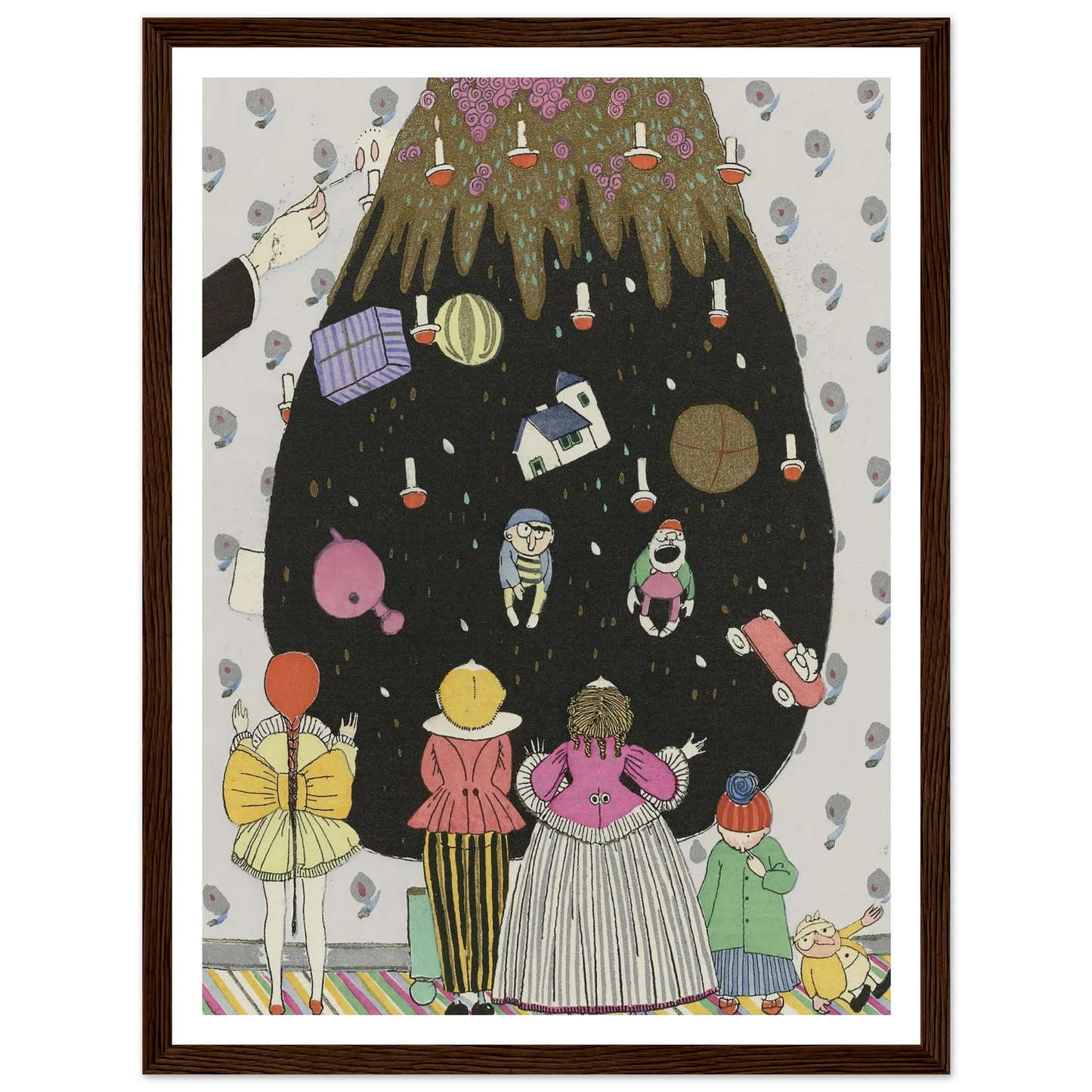 Children’s costumes for Christmas - Framed Poster - 30x40 cm / 12x16″ - Black frame