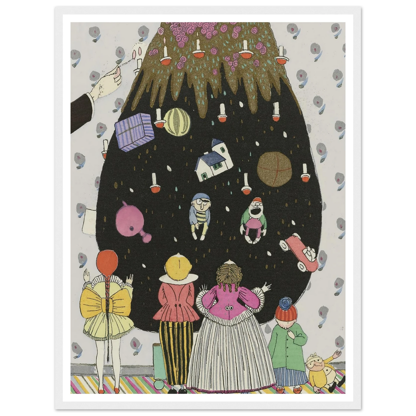 Children’s costumes for Christmas - Framed Poster - 30x40 cm / 12x16″ - Black frame