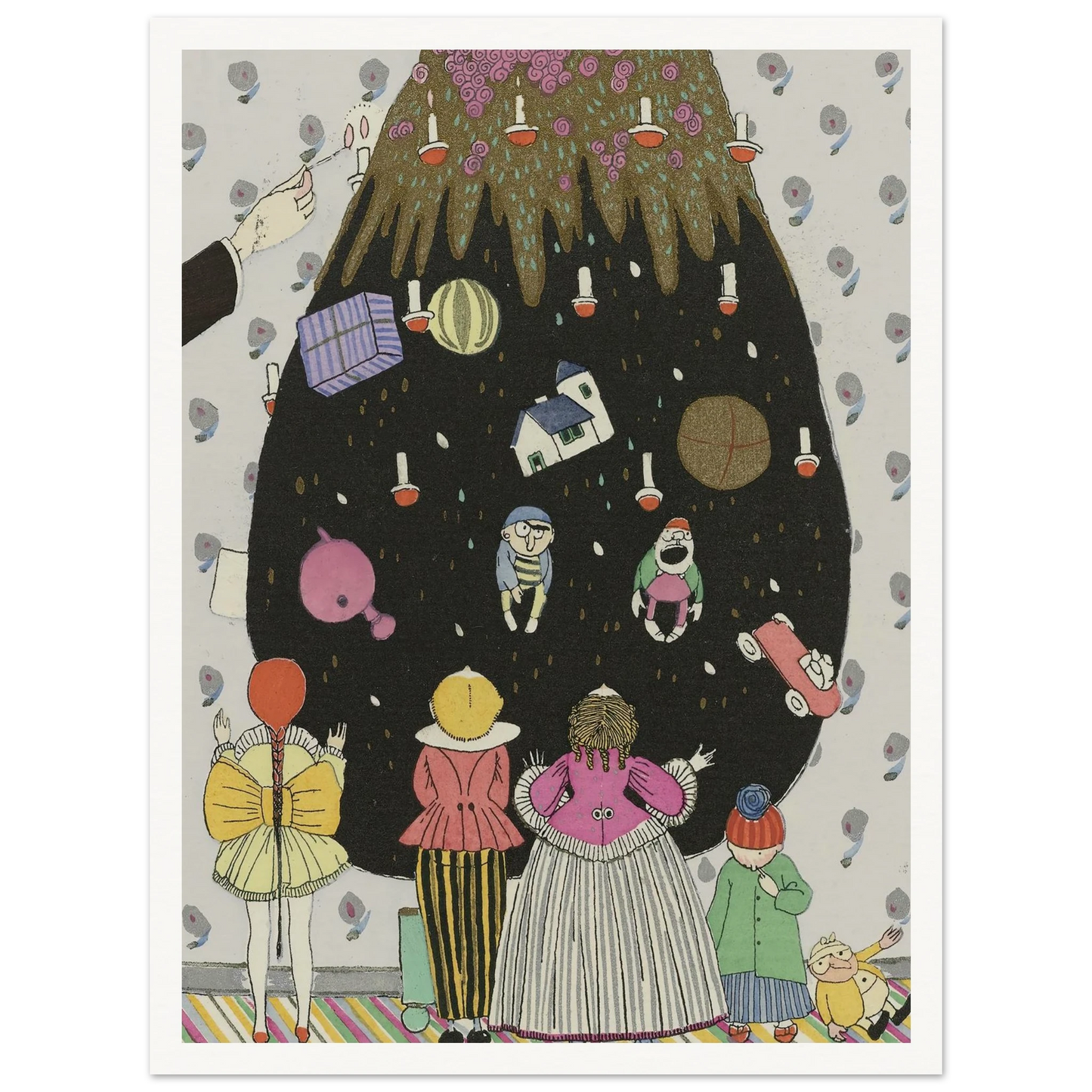 Children’s costumes for Christmas - Framed Poster - 30x40 cm / 12x16″ - Black frame