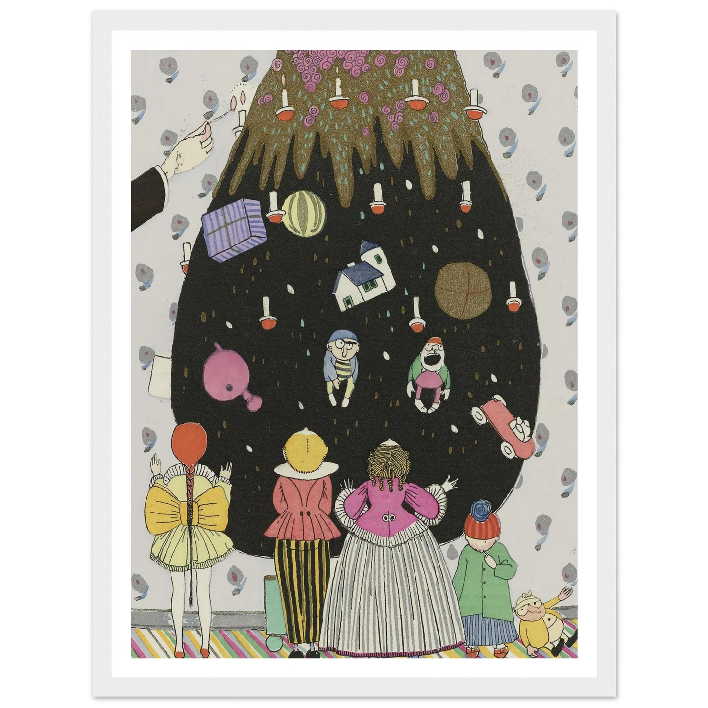 Children’s costumes for Christmas - Framed Poster - 30x40 cm / 12x16″ - Black frame