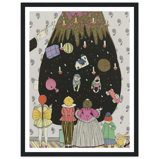 Children’s costumes for Christmas - Framed Poster - 30x40 cm / 12x16″ - Black frame