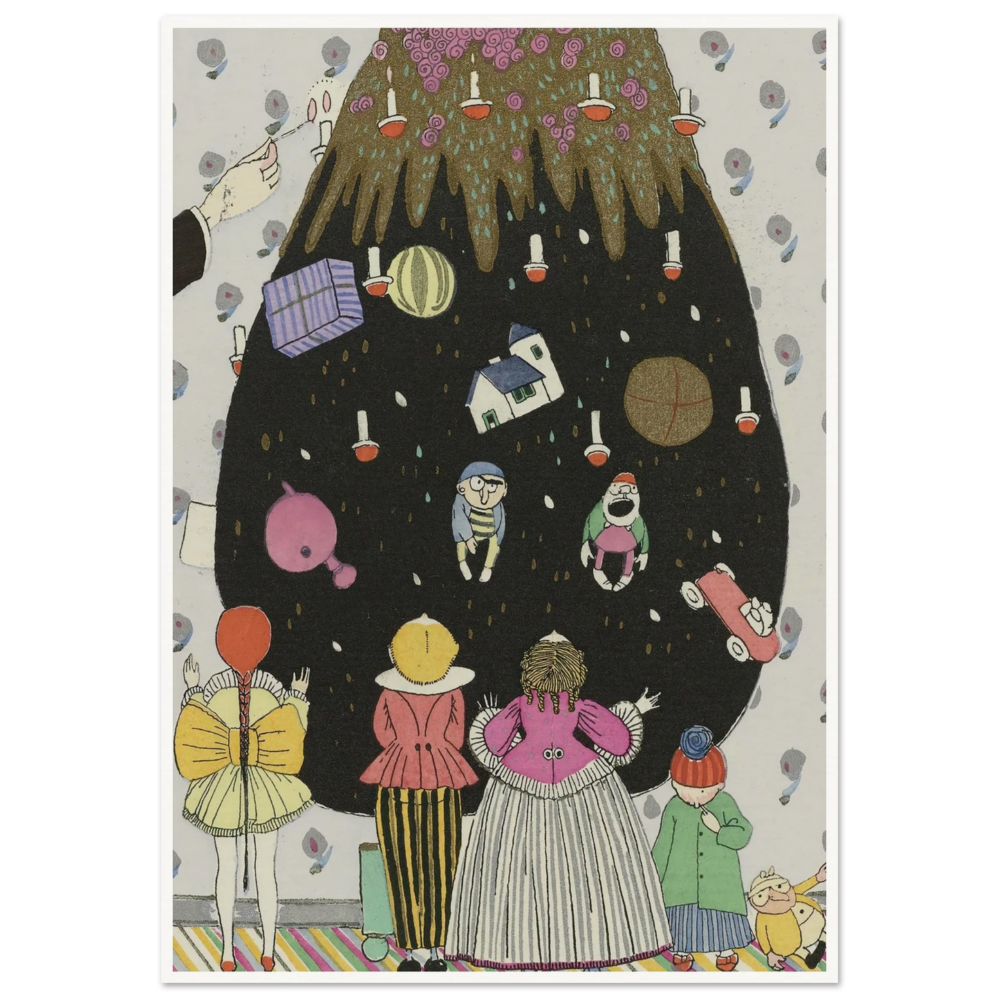Children’s costumes for Christmas - Framed Poster - 30x40 cm / 12x16″ - Black frame