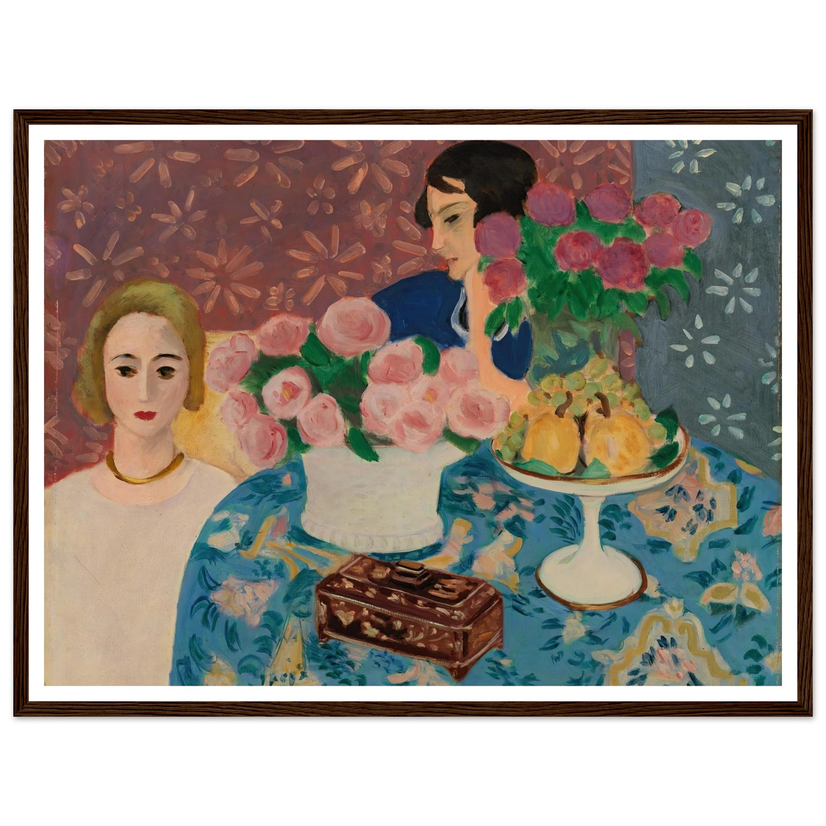 Chinese Casket (Le Coffret chinois) (1922) Art Print | Henri Matisse - Framed Poster - 30x40 cm / 12x16″ - Black frame