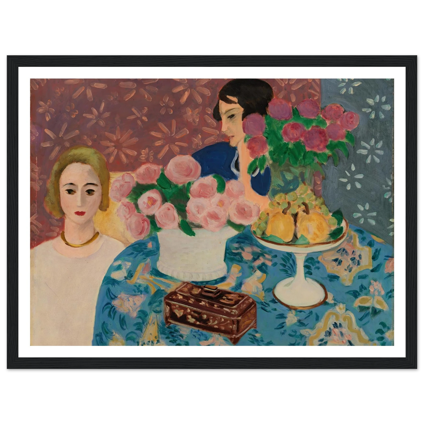 Chinese Casket (Le Coffret chinois) (1922) Art Print | Henri Matisse - Framed Poster - 30x40 cm / 12x16″ - Black frame