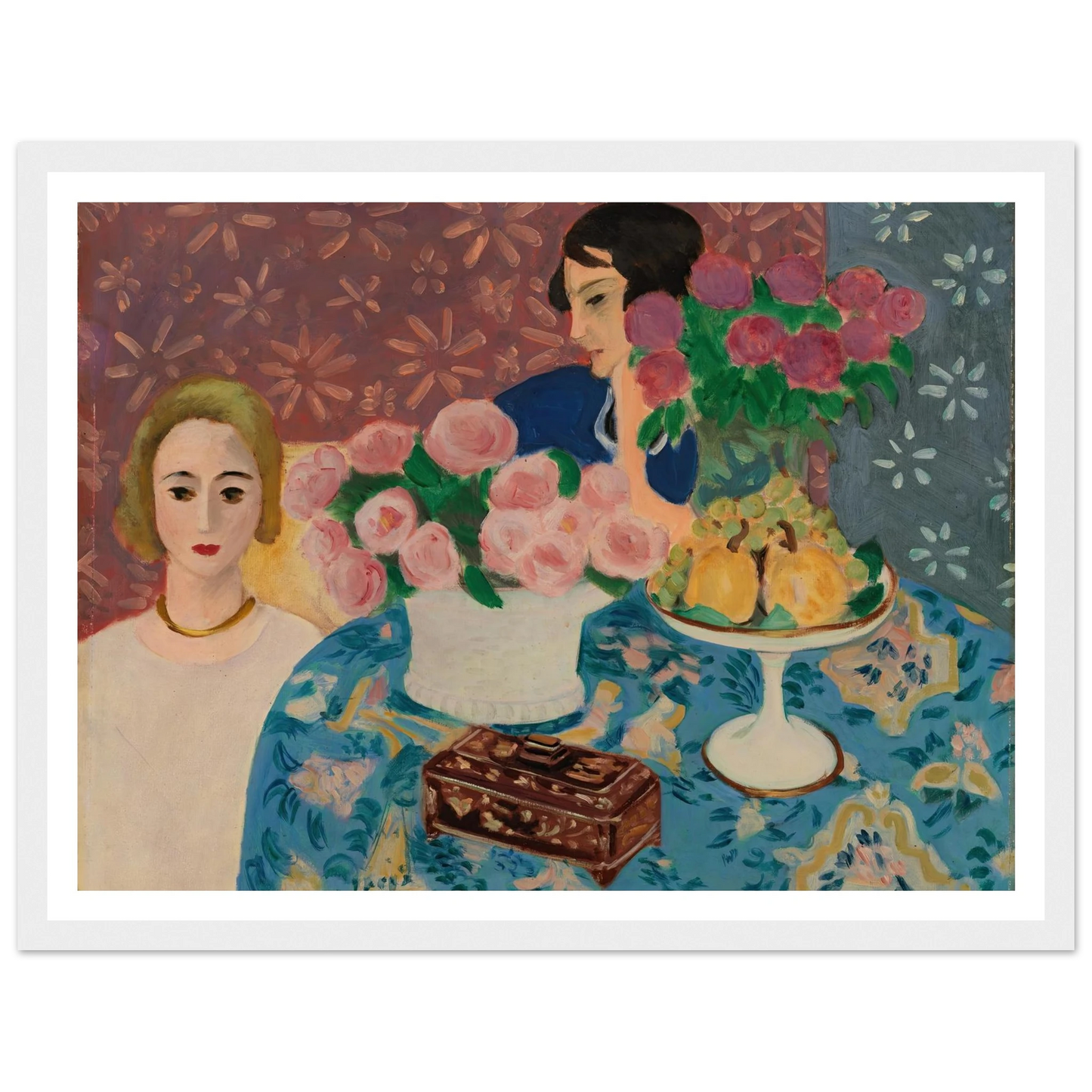 Chinese Casket (Le Coffret chinois) (1922) Art Print | Henri Matisse - Framed Poster - 30x40 cm / 12x16″ - Black frame