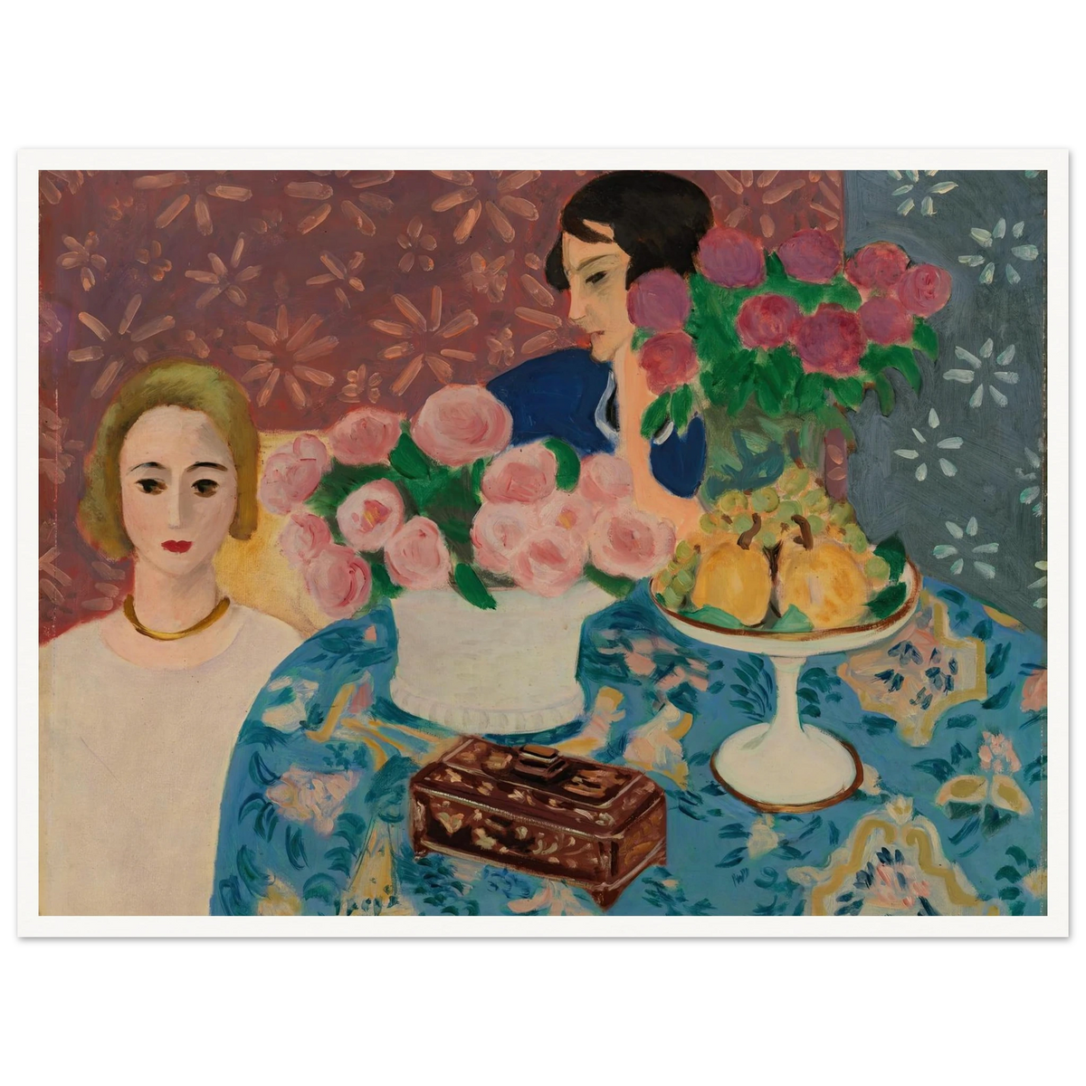 Chinese Casket (Le Coffret chinois) (1922) Art Print | Henri Matisse - Framed Poster - 30x40 cm / 12x16″ - Black frame