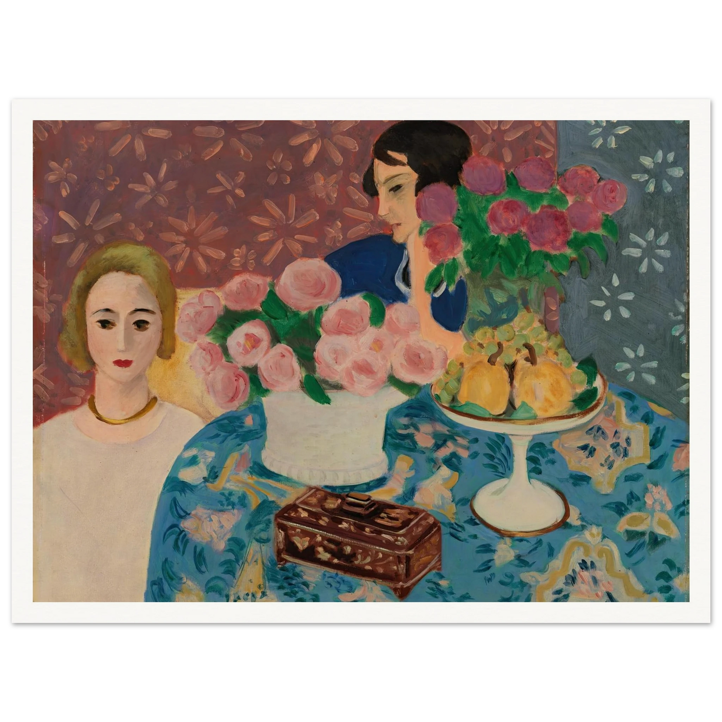 Chinese Casket (Le Coffret chinois) (1922) Art Print | Henri Matisse - Framed Poster - 30x40 cm / 12x16″ - Black frame