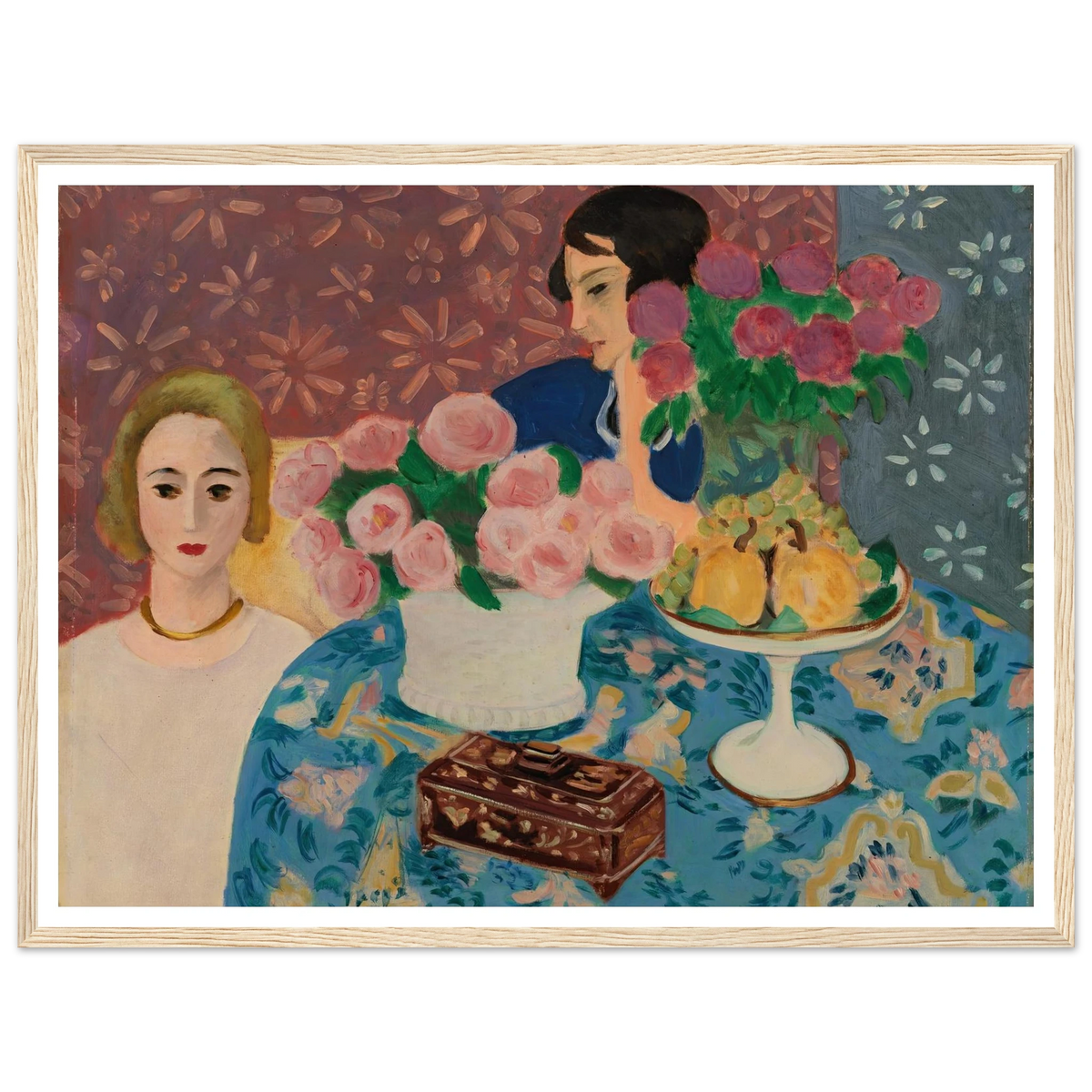 Chinese Casket (Le Coffret chinois) (1922) Art Print | Henri Matisse - Framed Poster - 30x40 cm / 12x16″ - Black frame
