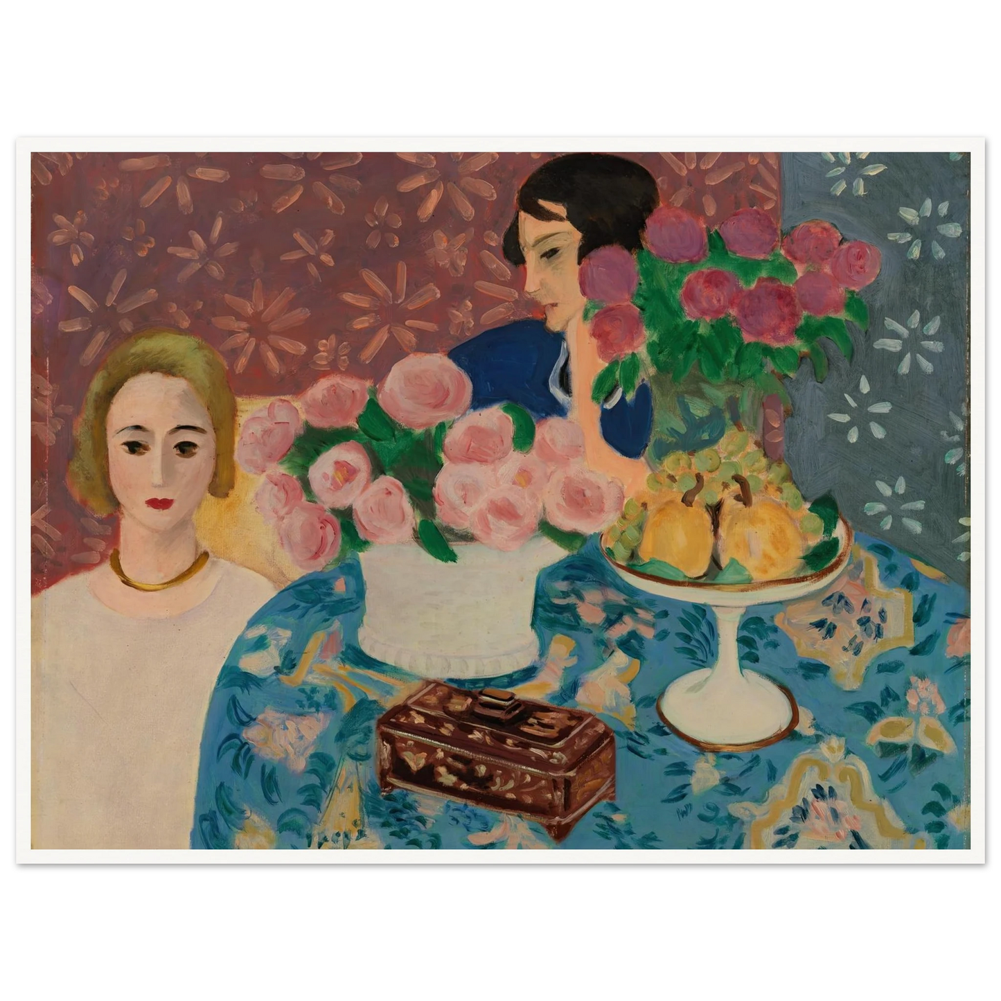 Chinese Casket (Le Coffret chinois) (1922) Art Print | Henri Matisse - Framed Poster - 30x40 cm / 12x16″ - Black frame