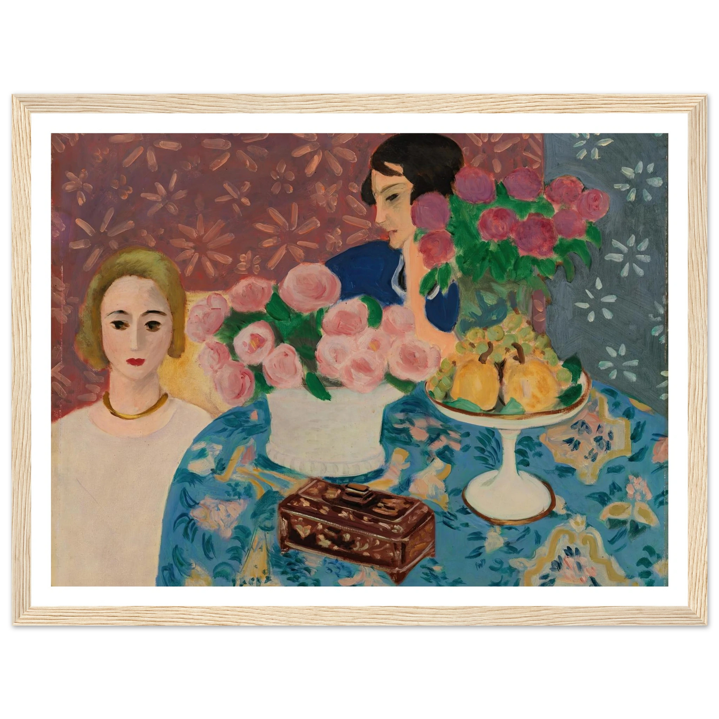 Chinese Casket (Le Coffret chinois) (1922) Art Print | Henri Matisse - Framed Poster - 30x40 cm / 12x16″ - Black frame