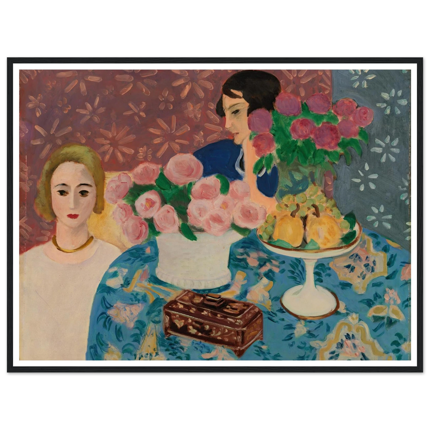 Chinese Casket (Le Coffret chinois) (1922) Art Print | Henri Matisse - Framed Poster - 30x40 cm / 12x16″ - Black frame