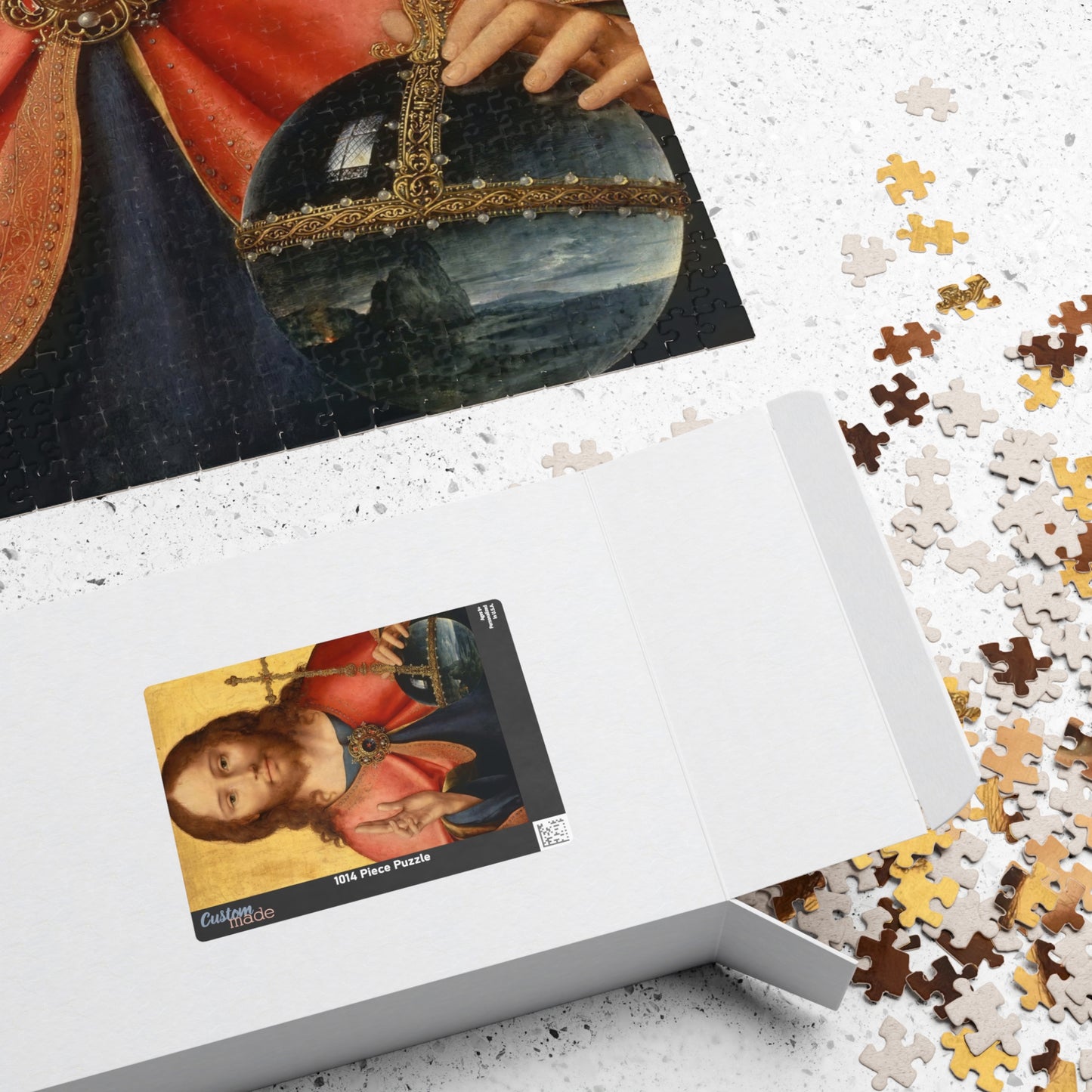 Christ as Savior of the World Puzzle | Joos van Cleve - - 1014 pcs (Vertical) - 