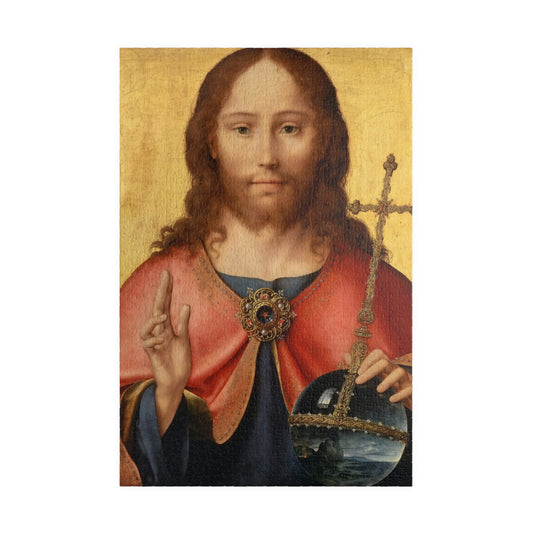 Christ as Savior of the World Puzzle | Joos van Cleve - - 1014 pcs (Vertical) - 