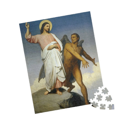 Christ Tempted by the Devil Puzzle | Ary Scheffer - - 252 pcs (Vertical) - 