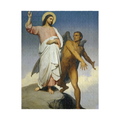 Christ Tempted by the Devil Puzzle | Ary Scheffer - - 252 pcs (Vertical) - 