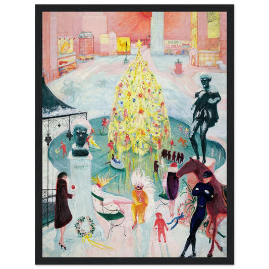 Christmas (ca. 1930–40) - Framed Poster - 30x40 cm / 12x16″ - Black frame