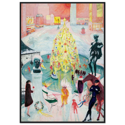 Christmas (ca. 1930–40) - Framed Poster - 30x40 cm / 12x16″ - Black frame