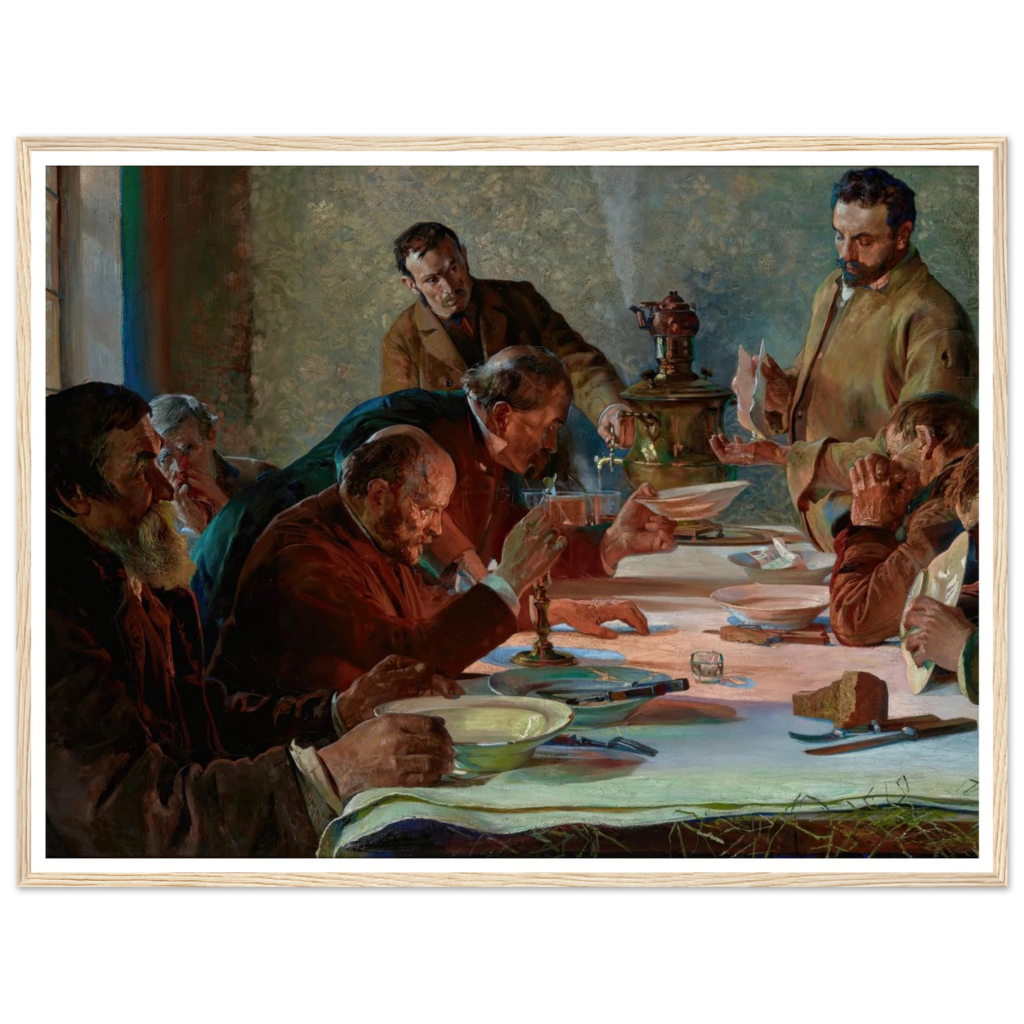 Christmas Eve in Siberia (1892) Art Print | Jacek Malczewski - Framed Poster - 30x40 cm / 12x16″ - Black frame