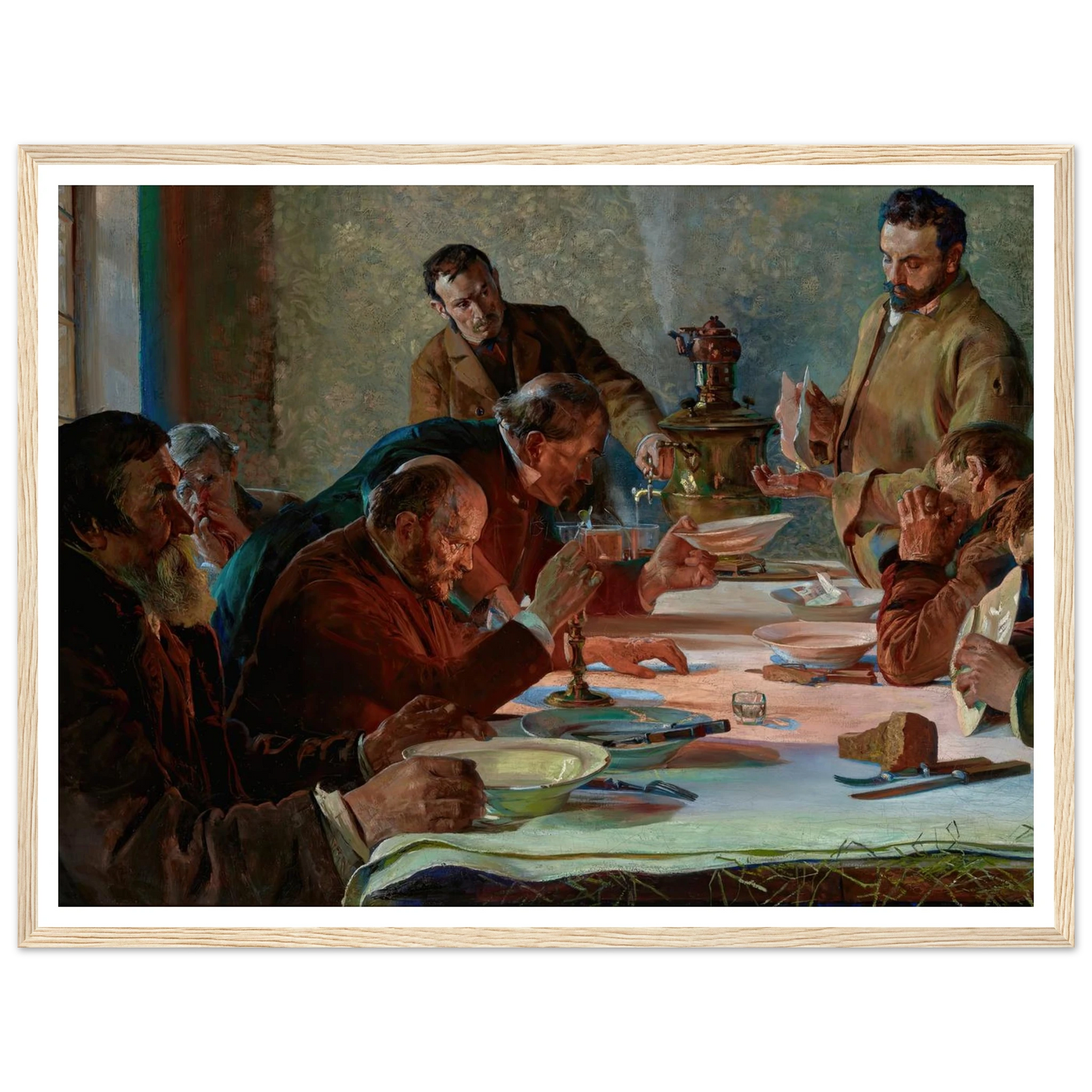 Christmas Eve in Siberia (1892) Art Print | Jacek Malczewski - Framed Poster - 30x40 cm / 12x16″ - Black frame