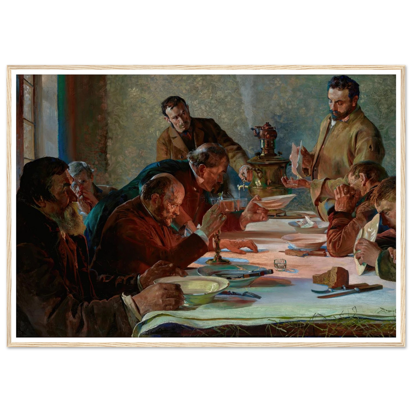 Christmas Eve in Siberia (1892) Art Print | Jacek Malczewski - Framed Poster - 30x40 cm / 12x16″ - Black frame