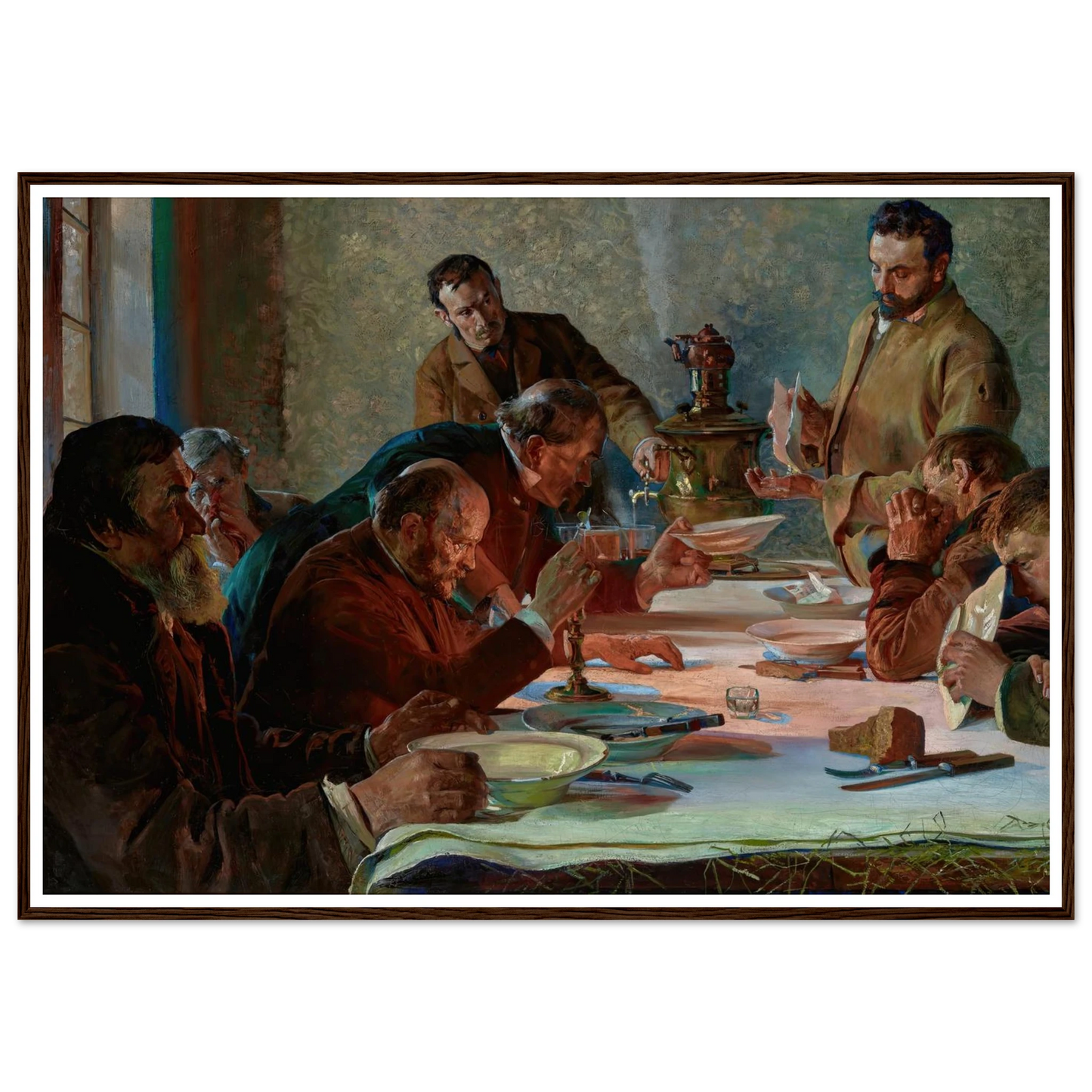 Christmas Eve in Siberia (1892) Art Print | Jacek Malczewski - Framed Poster - 30x40 cm / 12x16″ - Black frame