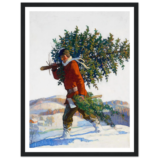 Christmas Tree – Chadds Ford - Framed Poster - 30x40 cm / 12x16″ - Black frame