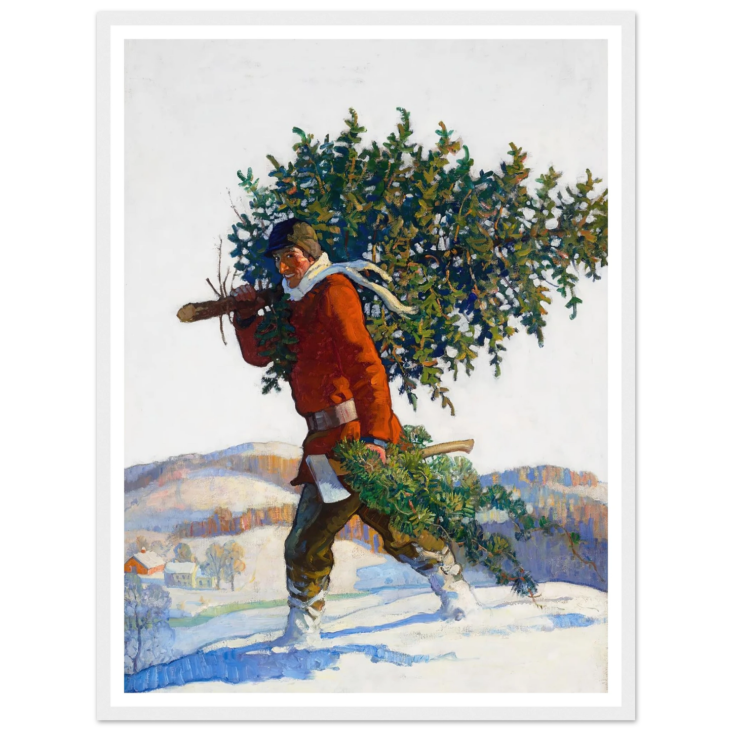 Christmas Tree – Chadds Ford - Framed Poster - 30x40 cm / 12x16″ - Black frame