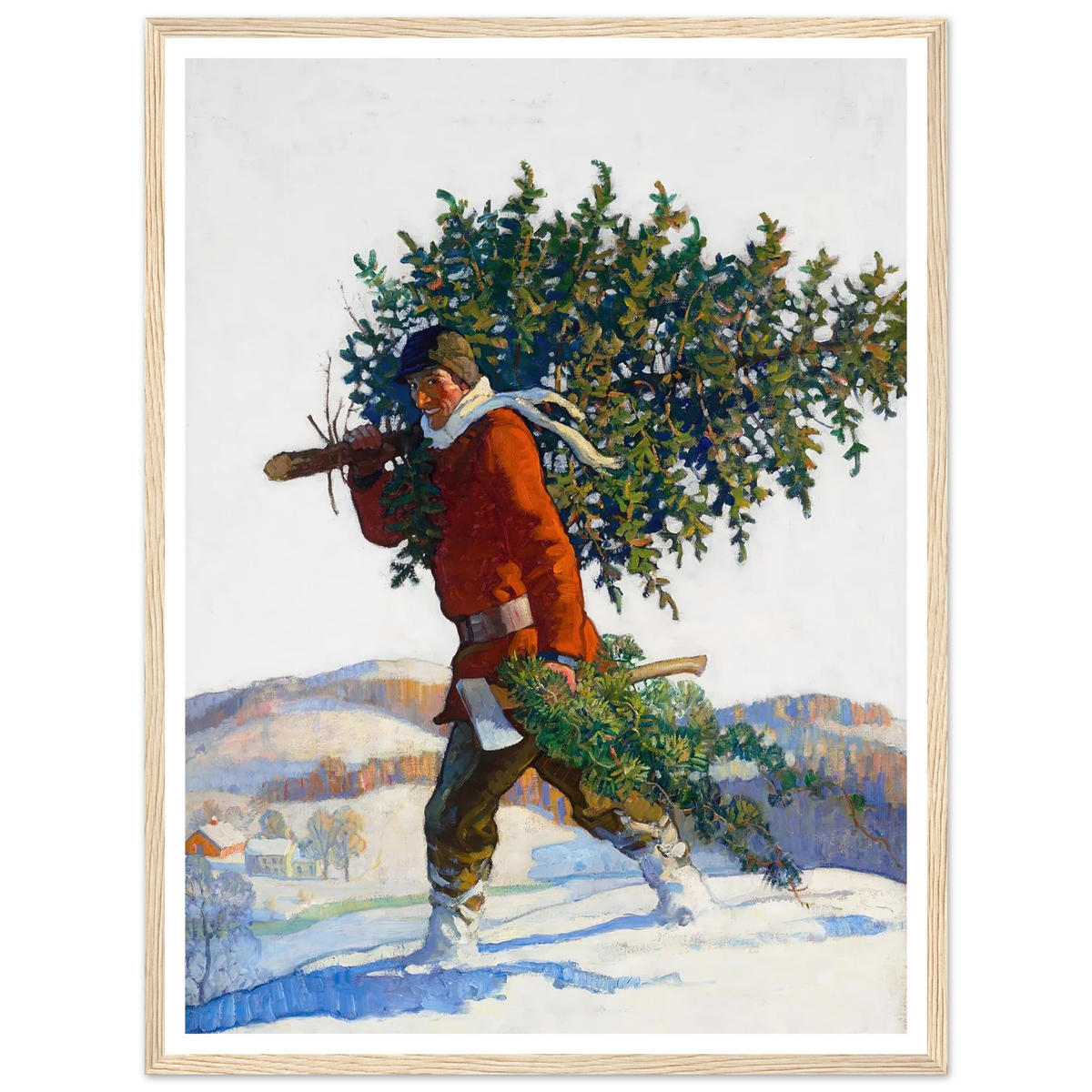 Christmas Tree – Chadds Ford - Framed Poster - 30x40 cm / 12x16″ - Black frame