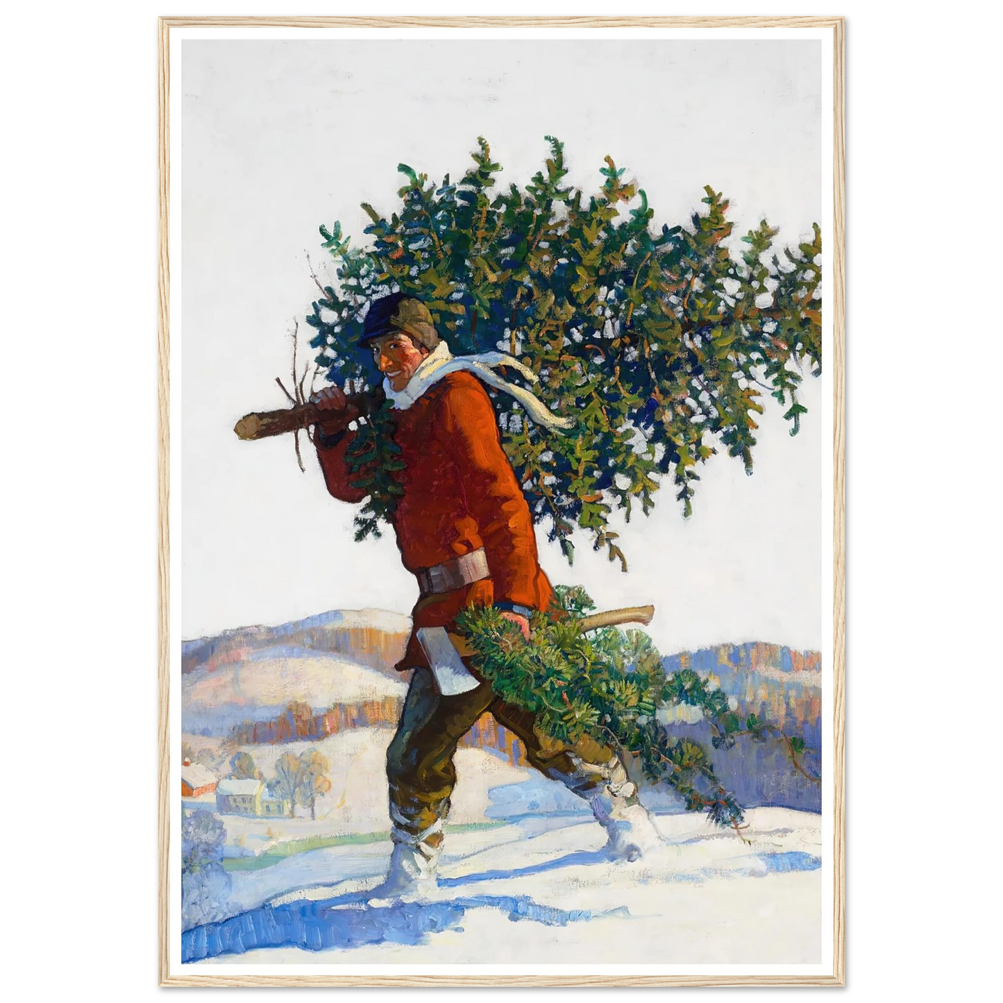Christmas Tree – Chadds Ford - Framed Poster - 30x40 cm / 12x16″ - Black frame