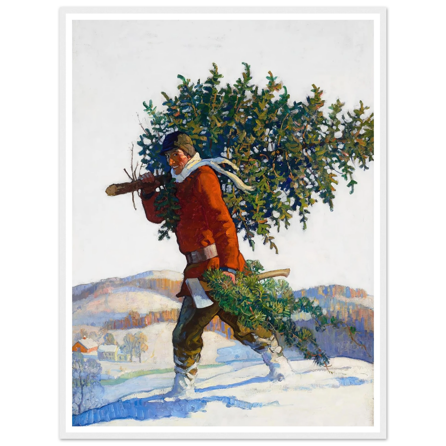 Christmas Tree – Chadds Ford - Framed Poster - 30x40 cm / 12x16″ - Black frame
